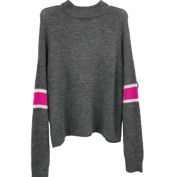 h Women Mock Neck Pullover Long Sleeve Knitted Sweater - Picture 8 of 11